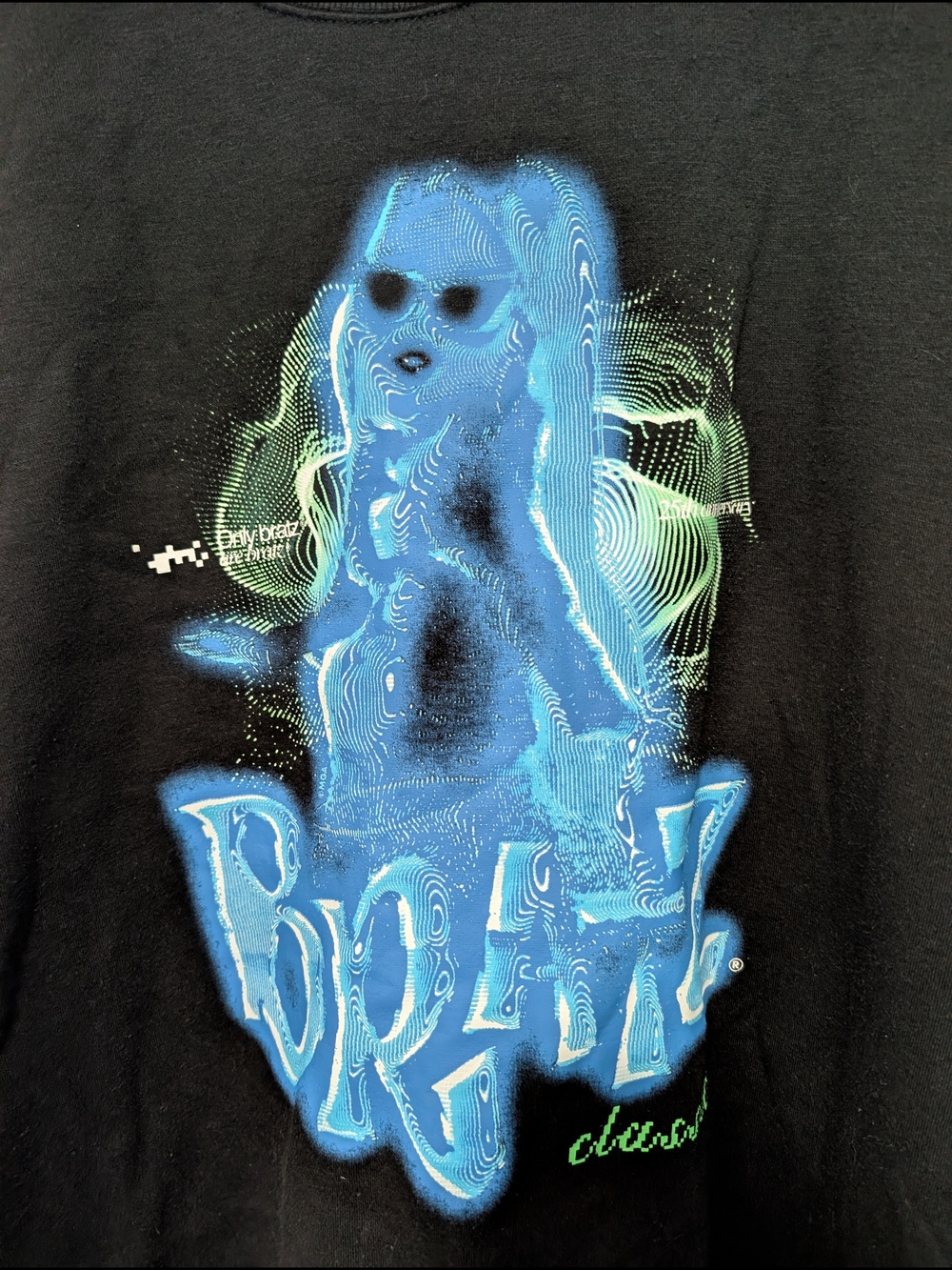 Fashion Nova Bratz Graphic Oversized Sweatshirt Black XL Cyber Y2K Graphic (EUC) - Picture 6 of 7